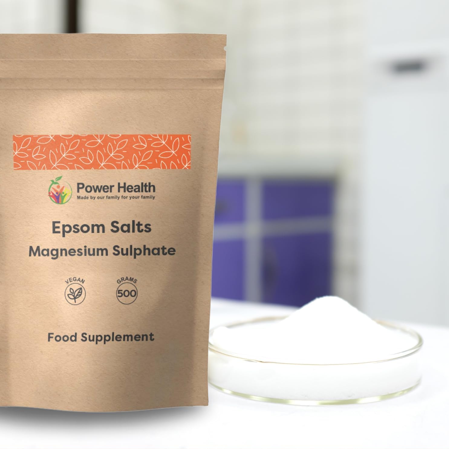 Magnesium Sulphate - Epsom Salts (500 Grams) | Epsom Bath Salts | Epsom Salt to Drink | Magnesium Bath Salts Muscle Soak & Epsom Salts for Feet | by Power Health : Amazon.co.uk: Beauty