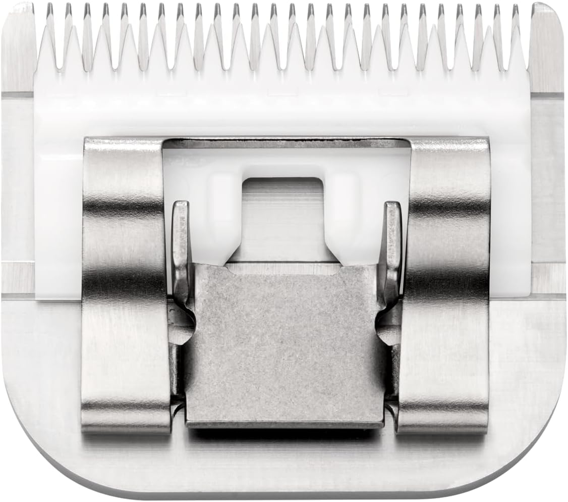 Hair Clipper And Trimmer Accessories : Andis – 64315, Ceramic Edge Detachable Pet Clipper Blade – Carbon-Infused Steel with Sharp Cutting Tech, Runs Cooler & Stays Sharper, Resists Rust & Heat, Size-10 - Fits AG, AGC & BDC Series, Chrome