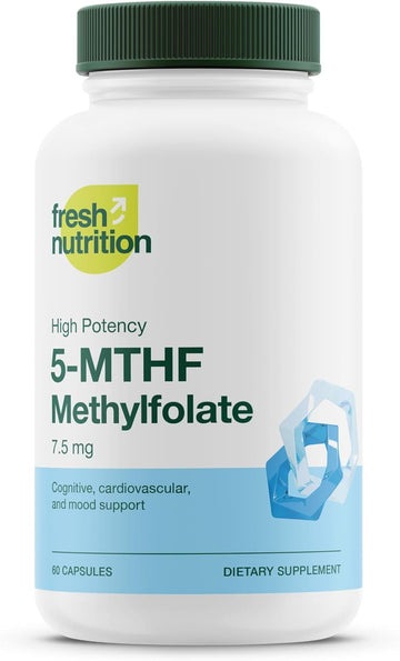 L Methylfolate 7.5Mg  Dna Verified For Maximum Potency  Superior Bioavailability  5-Mthf Methyl Folate - 90 Capsules