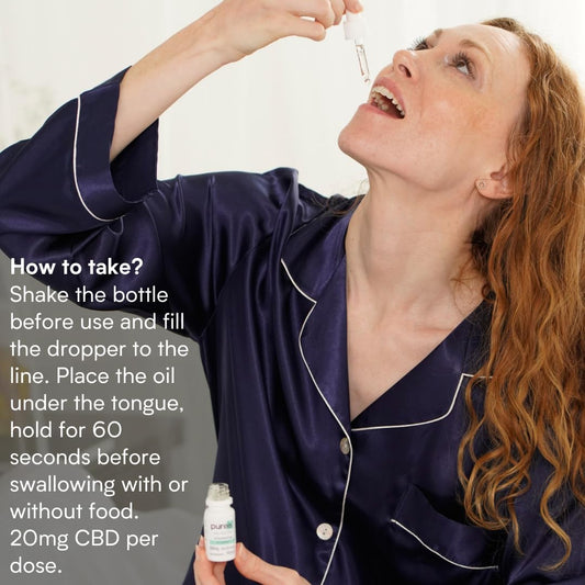 Pureis Cbd Oil, Ultra Pure, Fast Absorbing - Unflavoured Oral Drops Cbd Supplement - 560Mg = 20Mg Of Cbd Per Use - 0% Thc, Non-Addictive, Vegan, Gluten-Free - 10Ml