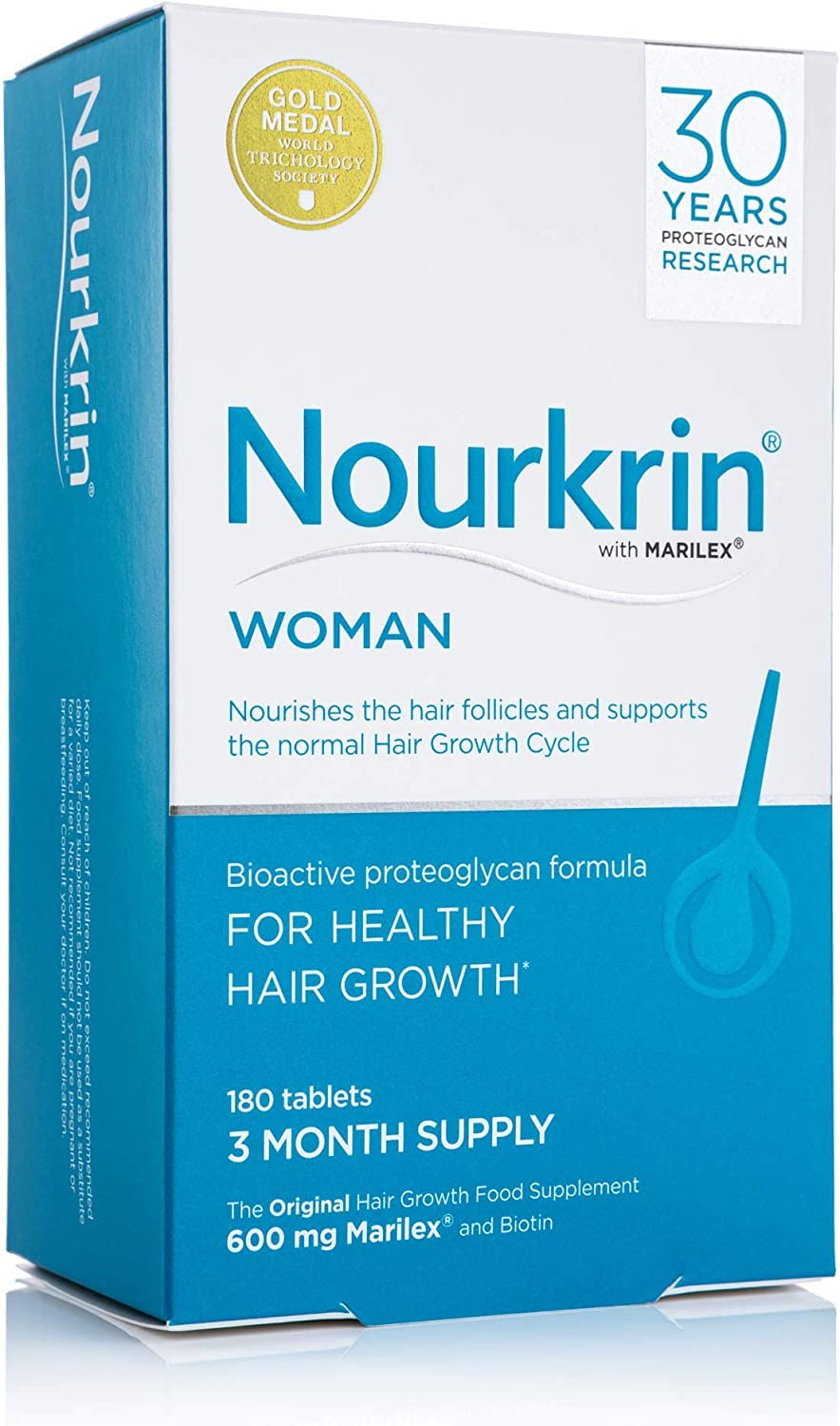 Nourkrin Woman For Hair Growth 180 Tablets : Hair Regrowth Treatments : Beauty & Personal Care