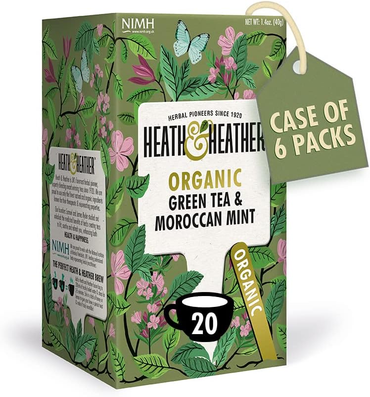 Heath & Heather Organic Peppermint Herbal Tea 20 Teabags