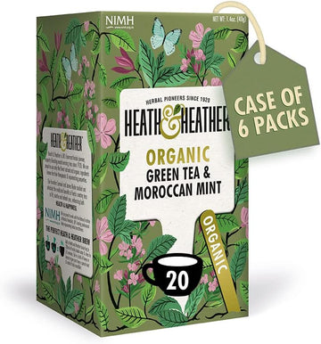 Heath & Heather Organic Peppermint Herbal Tea 20 Teabags