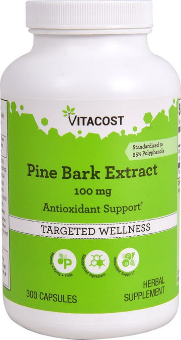 Vitacost Pine Bark Extract - Standardized To 95% Opc -- 100 Mg - 300 Capsules