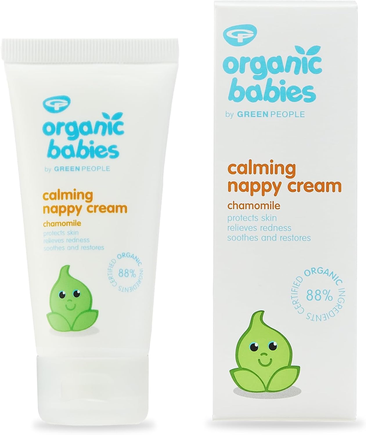 Green People Organic Babies Calming Nappy Cream 50Ml | Natural & Organic Zinc Oxide Nappy Cream | Eczema-Friendly, Gentle On Sensitive Skin & Suitable From Birth | Paraben Free | Vegan, Cruelty Free