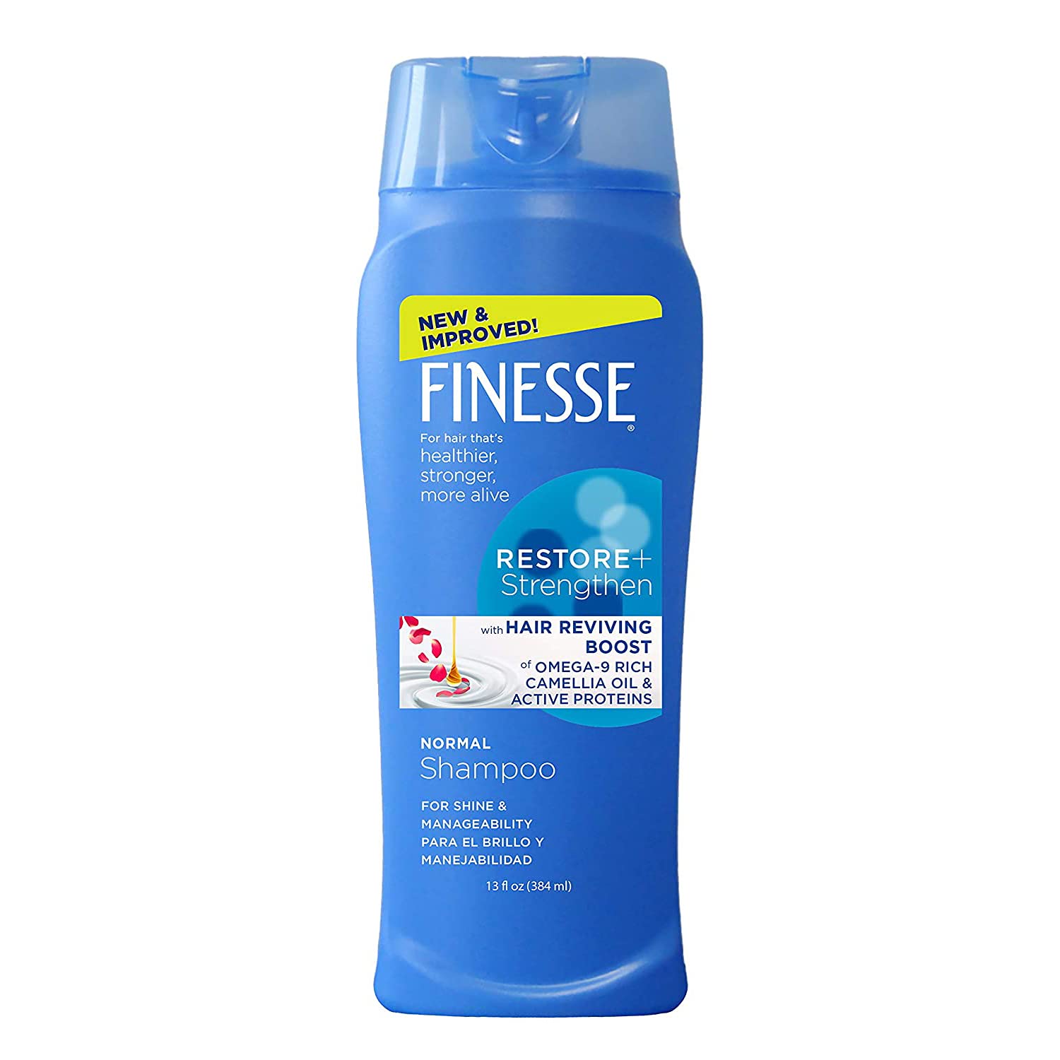 Finesse Restore + Strengthen Normal Shampoo, 13 Fl Oz