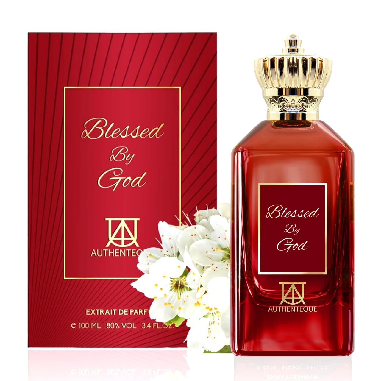 Blessed By God Perfumes For Women & Men – Inspired By B.Accarat R.Ouge - Long Lasting Arabian Unisex Fragrance - 3.4Oz (100Ml) – Amberwood, Saffron, Jasmine & Ambergris