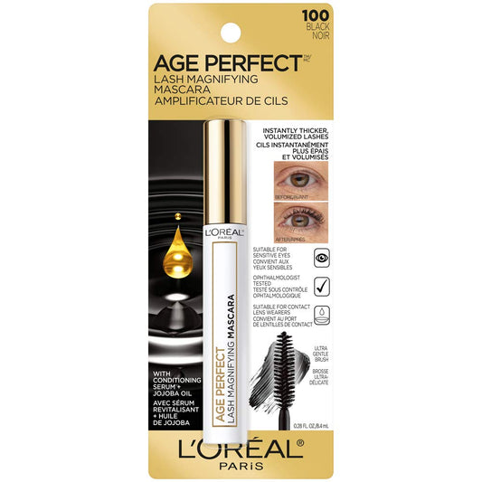 L’Oréal Paris Age Perfect Lash Magnifying Mascara, Black, 0.28 Ounces