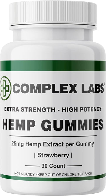 Hemp Gummies - Pure Hemp Extract 25mg per Gummy - Total Hemp Extract 7