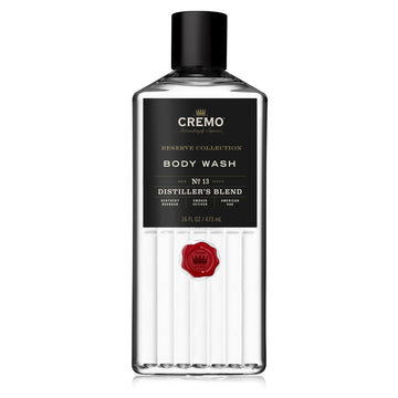 Cremo Rich-Lathering Distiller’s Blend Body Wash for Men, An Elevated Blend with Notes of Kentucky Bourbon, Smoked Vetiver and American Oak, 16 Fl Oz