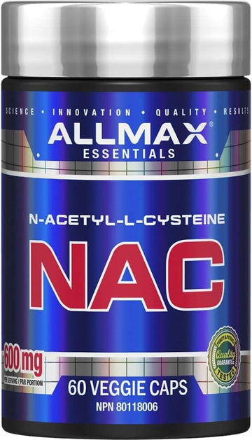 Allmax Nac - 60 Veggie Capsules - Immune Support & Free Radical Protection - 60 Servings