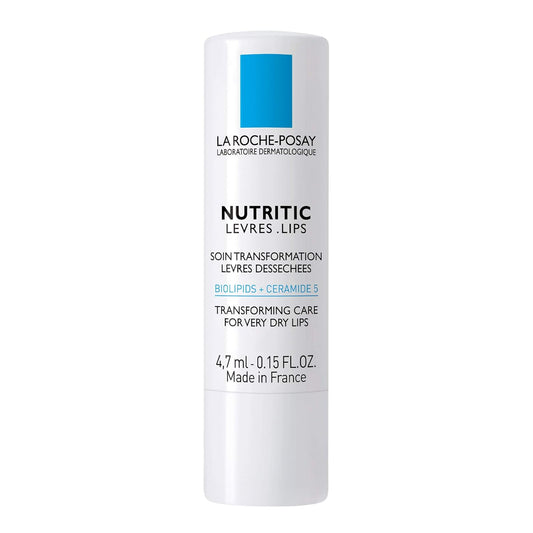 La Roche-Posay Nutritic Lip Balm For Very Dry Lips, Soothes And Repairs Chapped Lips With Shea Butter And Ceramides, 0.15 Fl Oz (Pack Of 1)