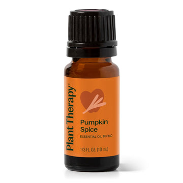 Plant Therapy Pumpkin Spice Fall Essential Oil Blend 10 Ml (1/3 Oz) Warm & Cozy Blend Of Spices, Perfect Fall Scent, Mood-Boosting & Inviting