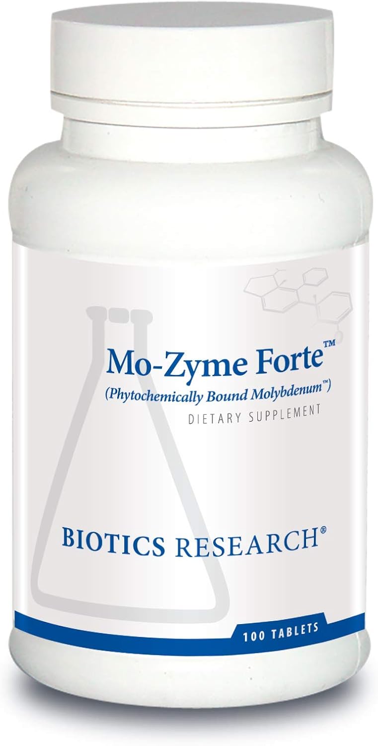 Biotics Research Mozyme Forte Molybdenum 150 Mcg, Liver Support, Detoxification, Essential Trace Element, Healthy Metabolism, Antioxidant Support 100 Tablets