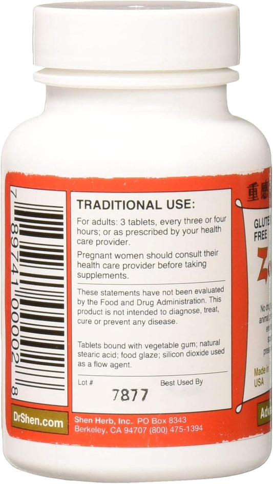 Dr. Shen'S Zong Gan Ling Severe Cold And Flu Relief -- 750 Mg - 90 Tablets