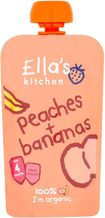 Ella'S Kitchen Stage 1 From 4 Months Organic Broccoli, Pear And Peas 120 G (Pack Of 7)