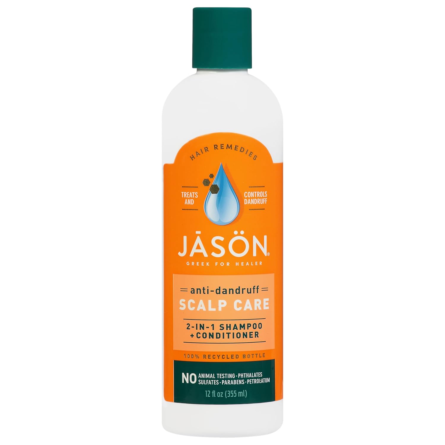 Jason Dandruff Relief Treatment 2-In-1 Shampoo & Conditioner, 12 Oz