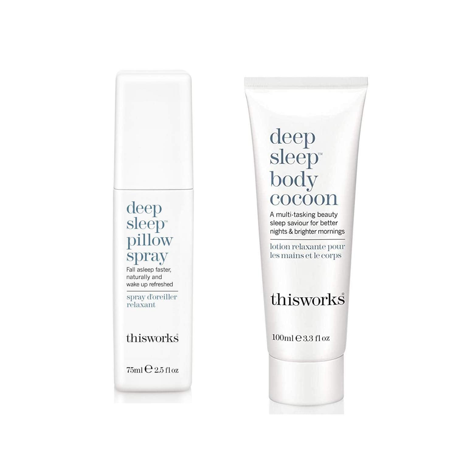 THISWORKS Set: Deep Sleep Pillow Spray (75ml) & Deep Sleep Body Cocoon (100ml)