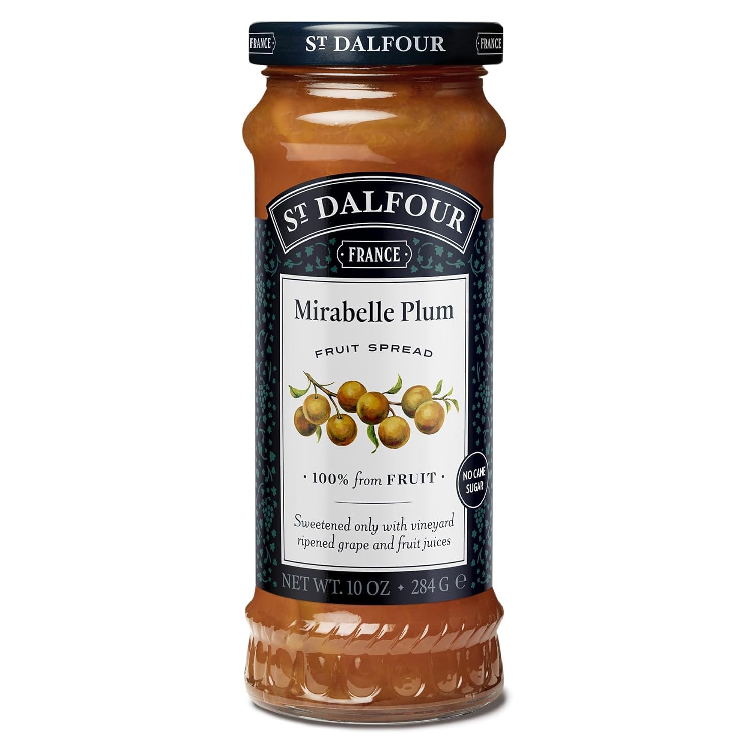 St. Dalfour Mirabelle Plum Fruit Spread - 10Oz - 100% From Fruit, No Artificial Ingredients, Non-Gmo, No Cane Sugars, All Natural, Made In France