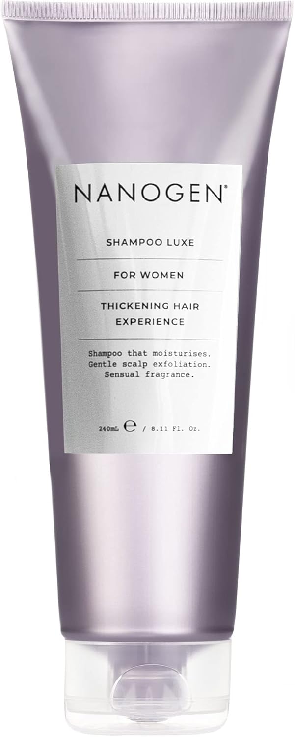 Nanogen Thickening Luxe Shampoo For Women 240Ml - Conditioning Shampoo, Deep Cleansing With Salicylic Acid And Hair Growth Ingredients To Encourage Hair Growth. Can Use With Minoxidil Treatment