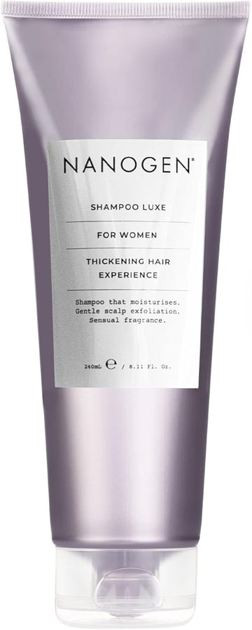 Nanogen Thickening Luxe Shampoo For Women 240Ml - Conditioning Shampoo, Deep Cleansing With Salicylic Acid And Hair Growth Ingredients To Encourage Hair Growth. Can Use With Minoxidil Treatment