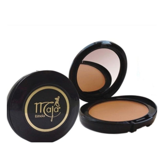 Bronceado Maja Pressed Powder| Delicately Scented Pressed Powder, Mirror And Tassel Compartment For Flawless Skin; 0.53 Ounces