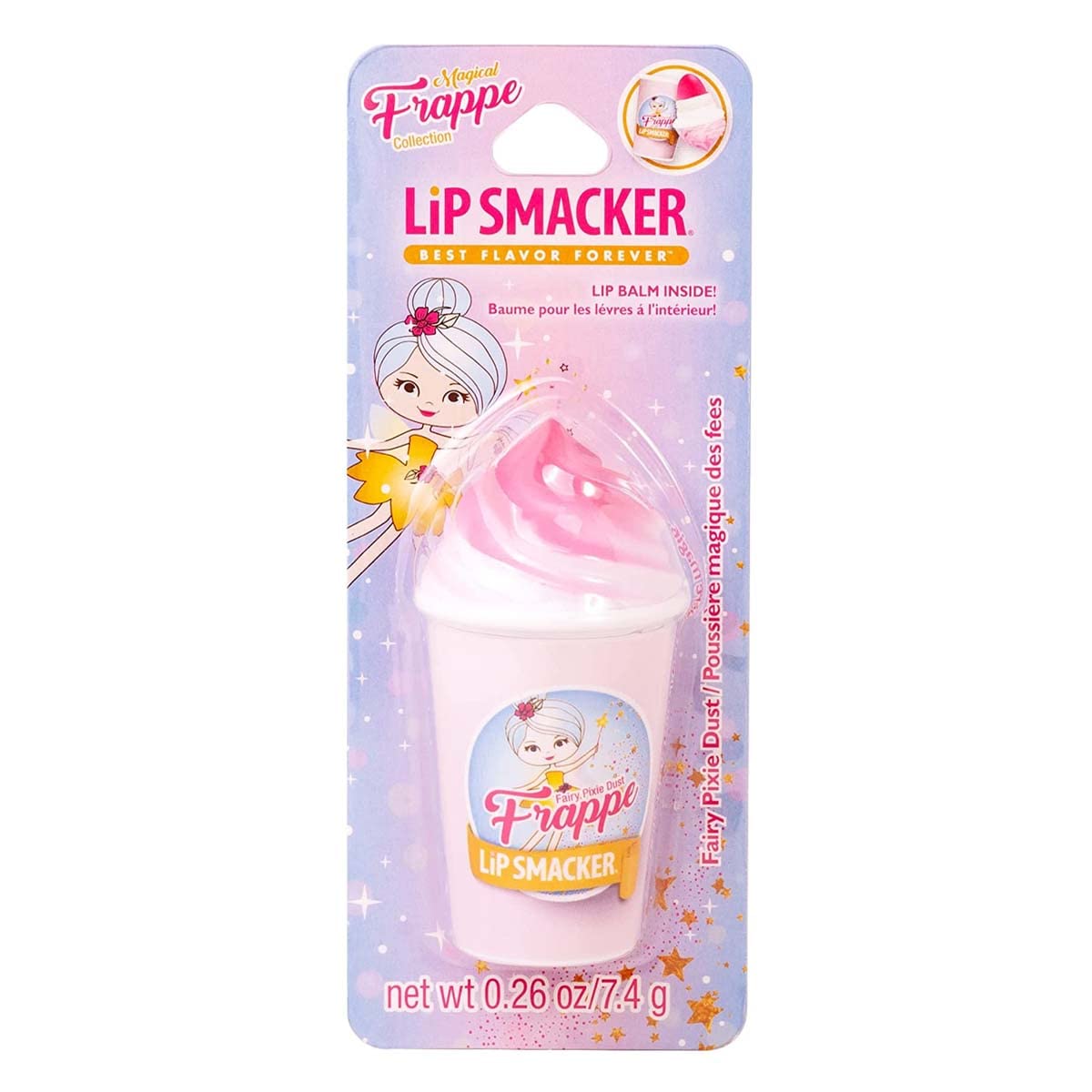 Lip Smacker Frappe Cup Lip Balm, Fairy, 1 Tube, Prevent Chapped Lips, 0.26 Ounce : Beauty & Personal Care