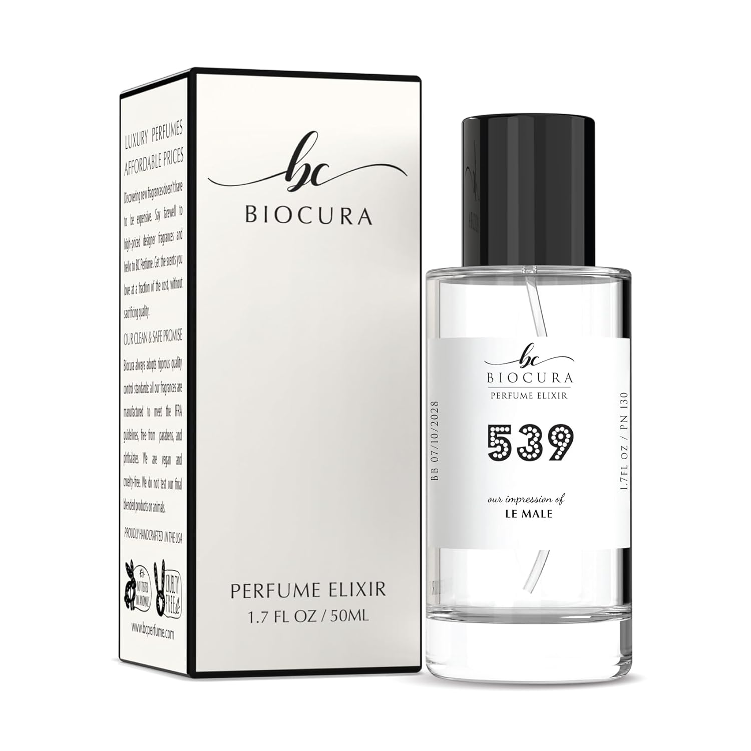 Bc Perfume 411 Inspired By Back To Black For Women & Men Replica Fragrance Dupes Eau De Parfum Spray Bottle 1.7 Fl Oz/50Ml-X1