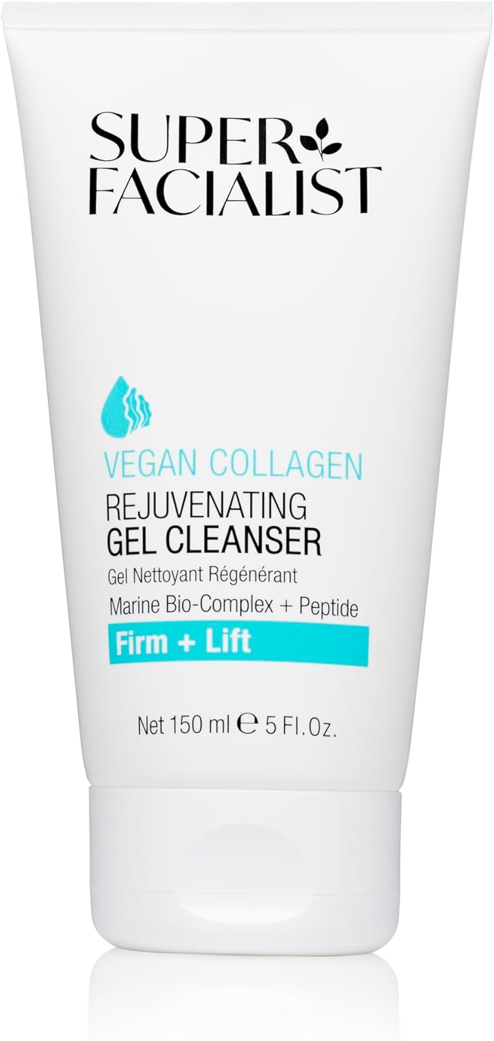 Super Facialist Vegan Collagen Super Smooth Day Cream - Super Smooth Day Cream, Firming, Smoothing & Plumping, Copper, Antioxidant-Rich Hibiscus, Peptide, Gentle Face Care, Vegan Friendly, 50Ml