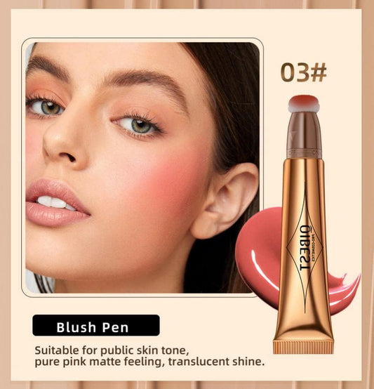 Contour Beauty Wand, Liquid Face Concealer Contouring With Cushion Applicator, High Coverage Natural Matte Finish Highlighter Bronzer Stick Super Silky Cream Face Blush Illuminator Makeup Stick (2#)