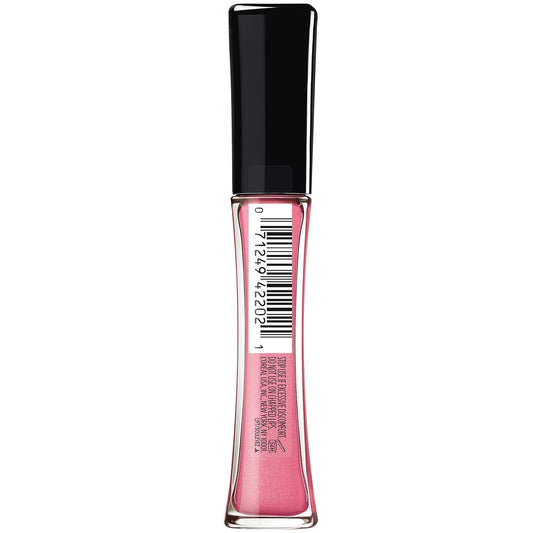 L'Oreal Paris Infallible Pro Gloss Plump Lip Gloss With Hyaluronic Acid, Long Lasting Plumping Shine, Lips Look Instantly Fuller And More Plump, Gleam, 0.21 Fl. Oz