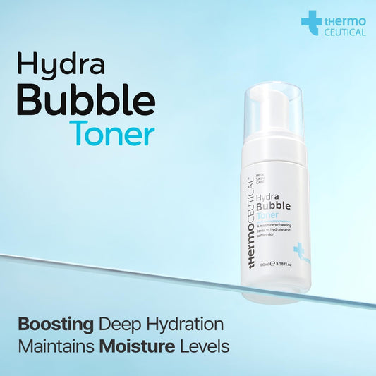 Thermoceutical Hydra Bubble Toner - Deep Hydrating For Face, Vitamin B5 + Hyaluronic Acid Toner, Replenishing Moisture, Skin Elasticity, 3.38 Fl.Oz