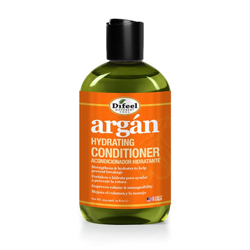 Difeel Argan Hydrating Conditioner 12 Oz. - Natural Argan Oil Conditioner Hydrating, Sulfate Free Natural Conditioner For Hair