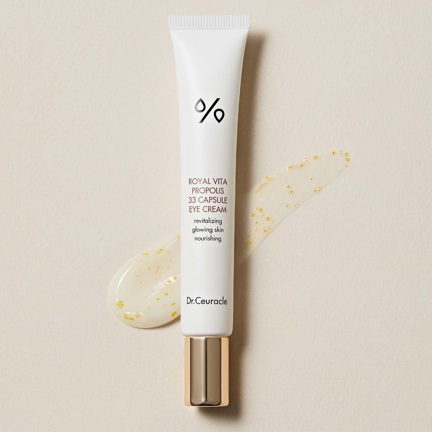 Leegeehaam Dr.Ceuracle Royal Vita Propolis 33 Capsule Eye Cream With Applicator (20Ml / 0.67 Fl. Oz.) - Soothing, Hydrating Eye Serum Cream, Dark Circle Relief