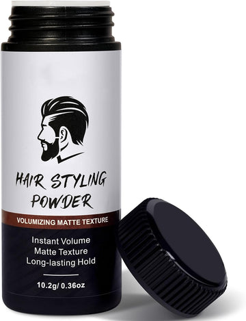 Hair Styling Powder For Men, Hair Texture Powder For Men, Natural Look Mens Styling Powder - Matte Texture Long-Lasting Hold And Easy To Apply With No Oil Or Greasy Residue, 10G