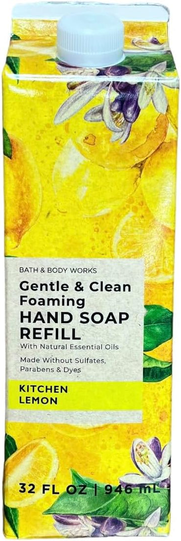 Bath & Body Works Refill For Foaming Hand Soap Soft And Clean Lemon Kitchen, 32 Fluid Ounces (Lemon Kitchen), 32 Oz Liquid (1 Pack)