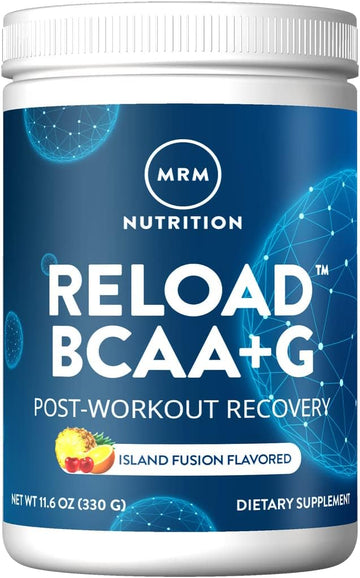MRM Nutrition Reload BCAA+G Post-Workout Recovery| Island Fusion Flavored| 9.6g Amino Acids| with CarnoSyn?| Muscle Recovery| Keto Friendly| 26 Servings