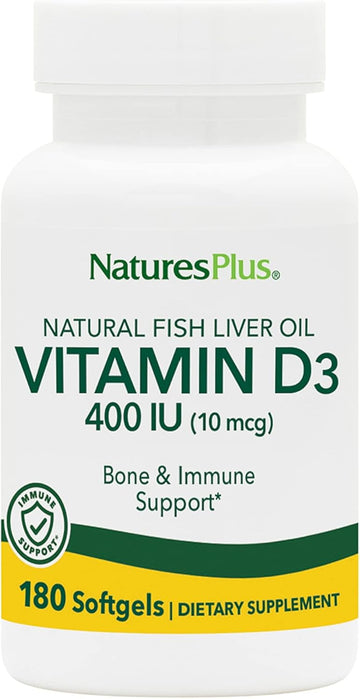 Nature'S Plus Vitamin D - 400 Iu - 180 Softgels