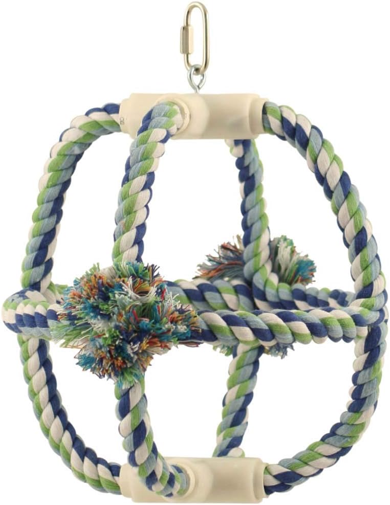 Parrot Orbit - Cotton Climbing Rope Swing :Pet Supplies