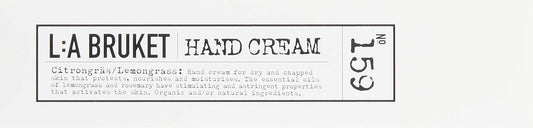 Lemongrass Hand Cream By L:A Bruket (70 Ml Tube)