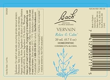 Bach Original Flower Remedies 2-Pack, Lead with Motivation" - Vine, Vervain, Homeopathic Flower Essences, Vegan, 20mL Dropper x2 : Health & Household