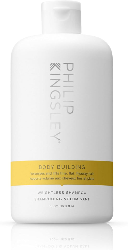 Philip Kingsley | Body Building Weightless Shampoo | Volumising Shampoo For Fine, Limp, Flat, Flyaway Hair | Hydrates, Thickens, Lifts And Adds Volume And Shine | 500Ml