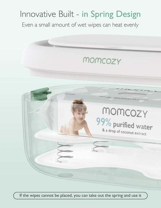Momcozy Baby Wipe Warmer + Momcozy Core Baby Kit, Baby Essential Kit For Grooming & Health & Cleansing Care
