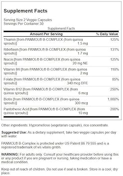 Swanson Real Food Vitamin B-Complex 60 Veg Capsules