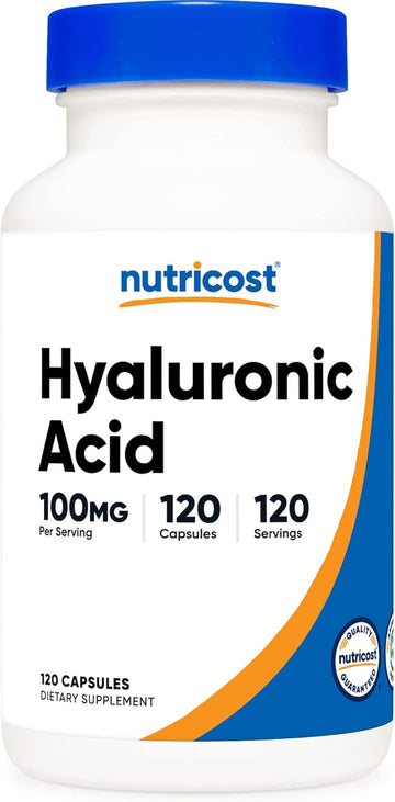 Nutricost Hyaluronic Acid Capsules 100mg,120 Vegetarian Capsules - Gluten Free, Non-GMO