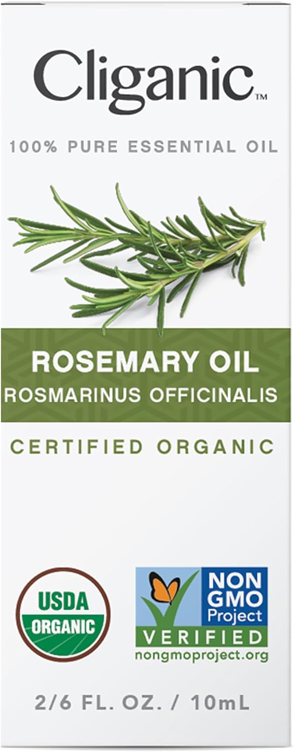 Cliganic Organic Rosemary Essential Oil, 100% Pure Natural, for Hair, Skin, Aromatherapy | Non-GMO Verified : Health & Household