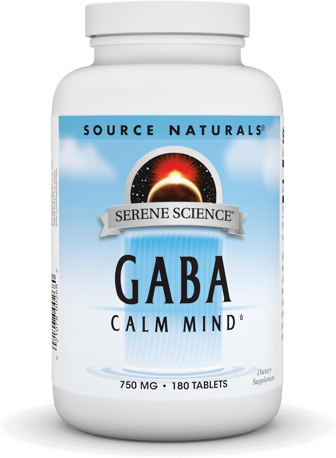 Source Naturals Serene Science Gaba, For A Calm Mind* - 750Mg, 90 Tablets