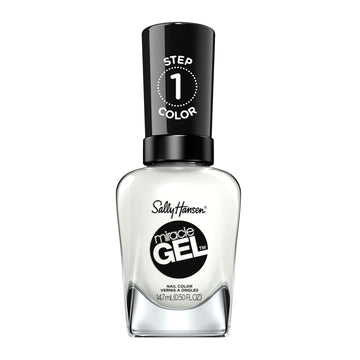 Sally Hansen Miracle Gel™, Get Mod, Long Lasting, Gel-Like Formula, No Uv Lamp Needed, White Nail Polish