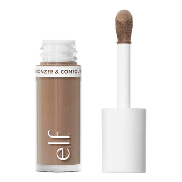 E.L.F. Camo Liquid Bronzer & Contour, Silky Highly Pigmented Formula, Creates A Long-Lasting Bronzed Glow & Natural Look, Vegan & Cruelty-Free, 5 Medium