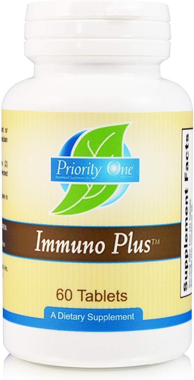 Priority One Vitamins Immuno Plus 60 Tablets - Designed to Support The Body’s Healthy Immune Response.* : Health & Household